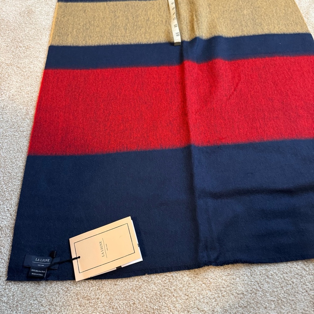 La Ligne Multicolor Striped Scarf and Hat Set - Picture 15 of 15